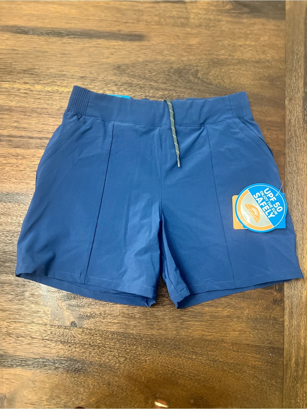 Women's Navy Athletic Swim Shorts with UPF 50 new with tags